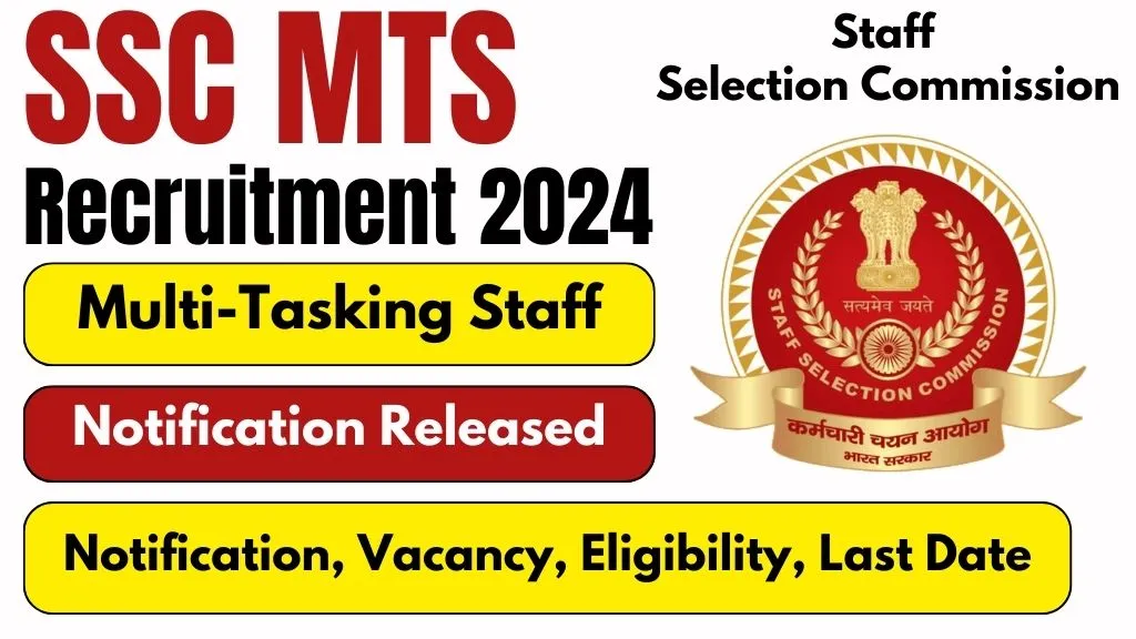 SSC MTS Recruitment 2024 Apply Online, Notification, Vacancy